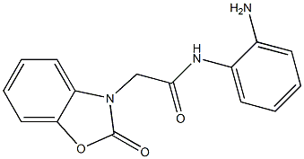 N-(2-aminophenyl)-2-(2-oxo-2,3-dihydro-1,3-benzoxazol-3-yl)acetamide 구조식 이미지