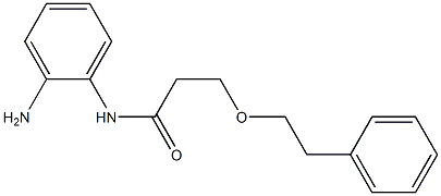 N-(2-aminophenyl)-3-(2-phenylethoxy)propanamide 구조식 이미지