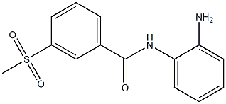 N-(2-aminophenyl)-3-(methylsulfonyl)benzamide 구조식 이미지