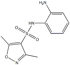 N-(2-aminophenyl)-3,5-dimethyl-1,2-oxazole-4-sulfonamide 구조식 이미지