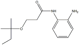 N-(2-aminophenyl)-3-[(2-methylbutan-2-yl)oxy]propanamide 구조식 이미지