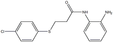 N-(2-aminophenyl)-3-[(4-chlorophenyl)sulfanyl]propanamide 구조식 이미지