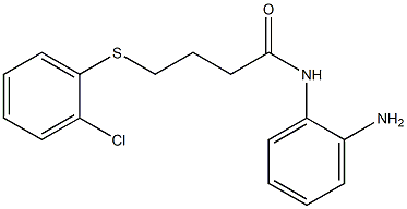 N-(2-aminophenyl)-4-[(2-chlorophenyl)sulfanyl]butanamide 구조식 이미지