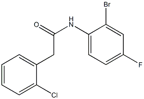 N-(2-bromo-4-fluorophenyl)-2-(2-chlorophenyl)acetamide 구조식 이미지