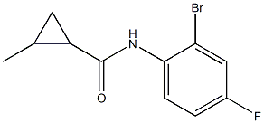 N-(2-bromo-4-fluorophenyl)-2-methylcyclopropane-1-carboxamide 구조식 이미지