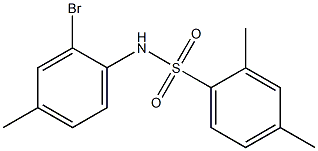 N-(2-bromo-4-methylphenyl)-2,4-dimethylbenzene-1-sulfonamide Structure