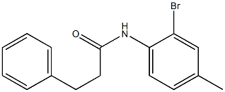 N-(2-bromo-4-methylphenyl)-3-phenylpropanamide 구조식 이미지