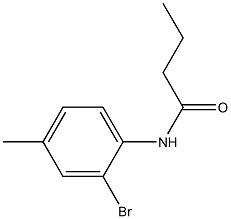 N-(2-bromo-4-methylphenyl)butanamide 구조식 이미지