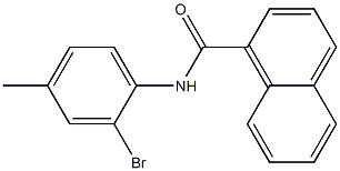 N-(2-bromo-4-methylphenyl)naphthalene-1-carboxamide 구조식 이미지