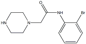 N-(2-bromophenyl)-2-(piperazin-1-yl)acetamide 구조식 이미지