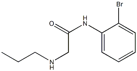 N-(2-bromophenyl)-2-(propylamino)acetamide Structure