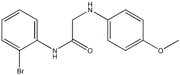 N-(2-bromophenyl)-2-[(4-methoxyphenyl)amino]acetamide 구조식 이미지