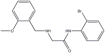 N-(2-bromophenyl)-2-{[(2-methoxyphenyl)methyl]amino}acetamide 구조식 이미지