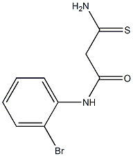 N-(2-bromophenyl)-2-carbamothioylacetamide Structure