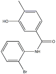 N-(2-bromophenyl)-3-hydroxy-4-methylbenzamide 구조식 이미지