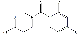 N-(2-carbamothioylethyl)-2,4-dichloro-N-methylbenzamide 구조식 이미지