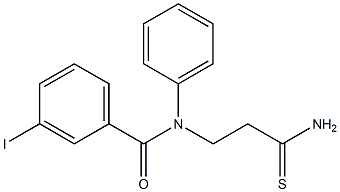 N-(2-carbamothioylethyl)-3-iodo-N-phenylbenzamide Structure