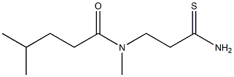 N-(2-carbamothioylethyl)-N,4-dimethylpentanamide 구조식 이미지