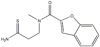 N-(2-carbamothioylethyl)-N-methyl-1-benzofuran-2-carboxamide Structure