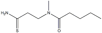 N-(2-carbamothioylethyl)-N-methylpentanamide 구조식 이미지