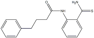 N-(2-carbamothioylphenyl)-4-phenylbutanamide 구조식 이미지