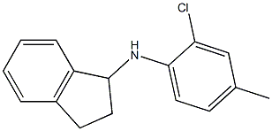 N-(2-chloro-4-methylphenyl)-2,3-dihydro-1H-inden-1-amine 구조식 이미지