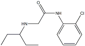 N-(2-chlorophenyl)-2-(pentan-3-ylamino)acetamide 구조식 이미지