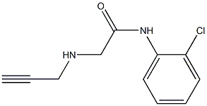 N-(2-chlorophenyl)-2-(prop-2-yn-1-ylamino)acetamide 구조식 이미지