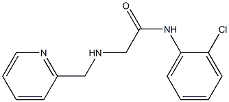 N-(2-chlorophenyl)-2-[(pyridin-2-ylmethyl)amino]acetamide Structure