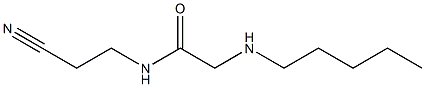 N-(2-cyanoethyl)-2-(pentylamino)acetamide Structure