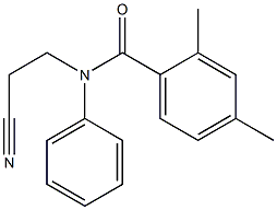 N-(2-cyanoethyl)-2,4-dimethyl-N-phenylbenzamide 구조식 이미지