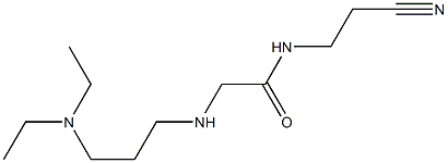 N-(2-cyanoethyl)-2-{[3-(diethylamino)propyl]amino}acetamide 구조식 이미지