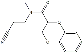 N-(2-cyanoethyl)-N-methyl-2,3-dihydro-1,4-benzodioxine-2-carboxamide Structure