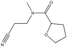 N-(2-cyanoethyl)-N-methyloxolane-2-carboxamide 구조식 이미지