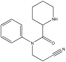 N-(2-cyanoethyl)-N-phenylpiperidine-2-carboxamide 구조식 이미지