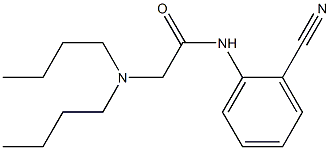 N-(2-cyanophenyl)-2-(dibutylamino)acetamide 구조식 이미지