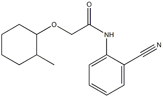 N-(2-cyanophenyl)-2-[(2-methylcyclohexyl)oxy]acetamide Structure