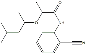 N-(2-cyanophenyl)-2-[(4-methylpentan-2-yl)oxy]propanamide 구조식 이미지