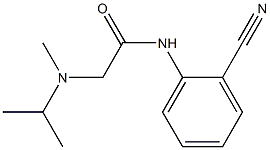 N-(2-cyanophenyl)-2-[methyl(propan-2-yl)amino]acetamide 구조식 이미지
