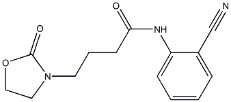 N-(2-cyanophenyl)-4-(2-oxo-1,3-oxazolidin-3-yl)butanamide Structure