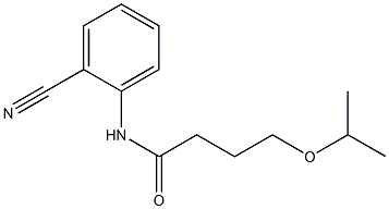 N-(2-cyanophenyl)-4-(propan-2-yloxy)butanamide 구조식 이미지