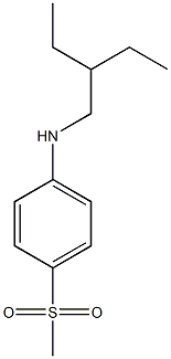 N-(2-ethylbutyl)-4-methanesulfonylaniline 구조식 이미지