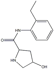 N-(2-ethylphenyl)-4-hydroxypyrrolidine-2-carboxamide Structure