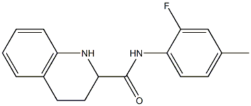 N-(2-fluoro-4-methylphenyl)-1,2,3,4-tetrahydroquinoline-2-carboxamide 구조식 이미지