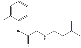 N-(2-fluorophenyl)-2-[(3-methylbutyl)amino]acetamide 구조식 이미지