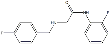 N-(2-fluorophenyl)-2-{[(4-fluorophenyl)methyl]amino}acetamide Structure