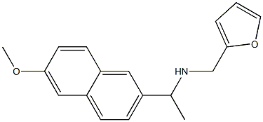 N-(2-furylmethyl)-N-[1-(6-methoxy-2-naphthyl)ethyl]amine Structure