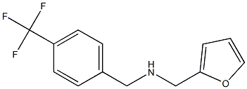 N-(2-furylmethyl)-N-[4-(trifluoromethyl)benzyl]amine Structure
