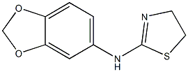N-(2H-1,3-benzodioxol-5-yl)-4,5-dihydro-1,3-thiazol-2-amine Structure