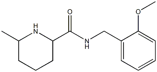 N-(2-methoxybenzyl)-6-methylpiperidine-2-carboxamide 구조식 이미지